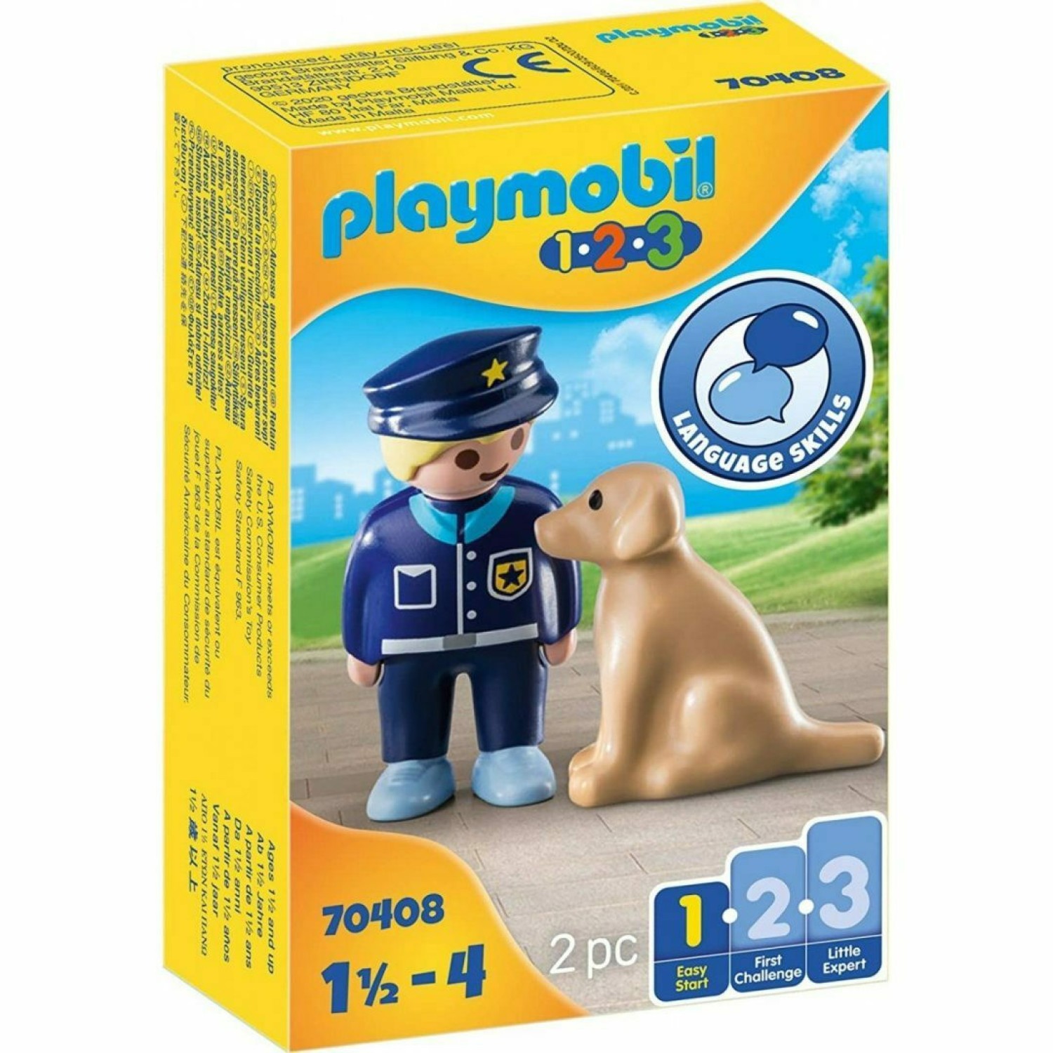 Playmobil 123 Police Officer with Dog για 1.5+ ετών
