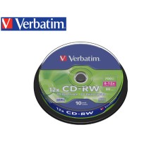 VERBATIM CD-RW 700MB 8-12X 10Τ. CB 43480