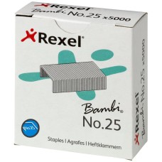 ΣΥΡΜΑΤΑ REXEL No.25 BAMBI 6/4 1500τεμ 05020