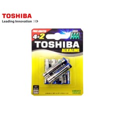 TOSHIBA ΜΠΑΤΑΡΙΕΣ LR 03 (AAA) ΑΛΚΑΛΙΚΕΣ 4+2 Τ