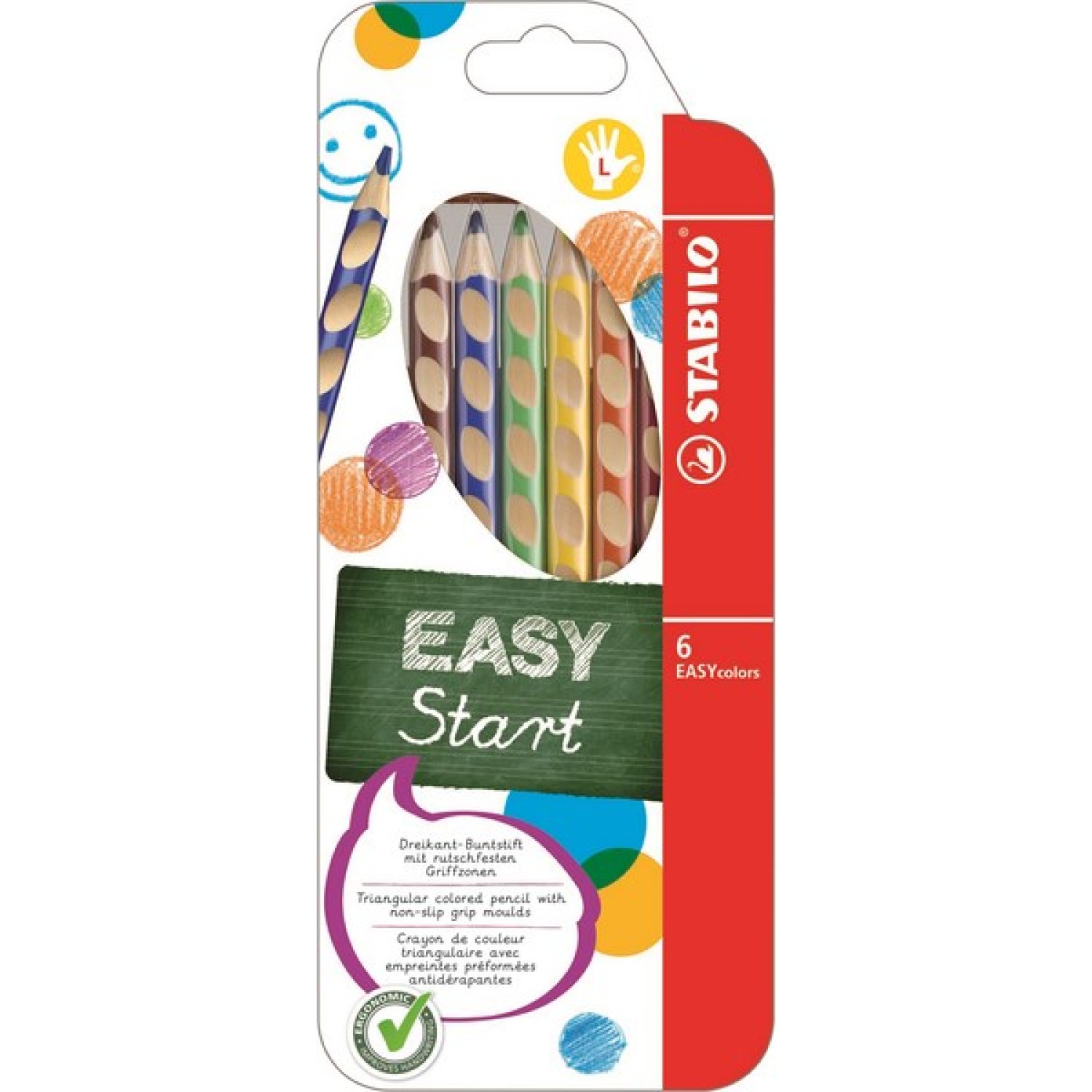 ΞΥΛΟΜΠΟΓΙΕΣ 331/ 6 STABILO EASYcolor 6 τεμ Left