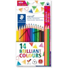 ΞΥΛΟΜΠΟΓΙΕΣ STAEDTLER 157 C14 ERGO BRILLIANT 12+2 FREE