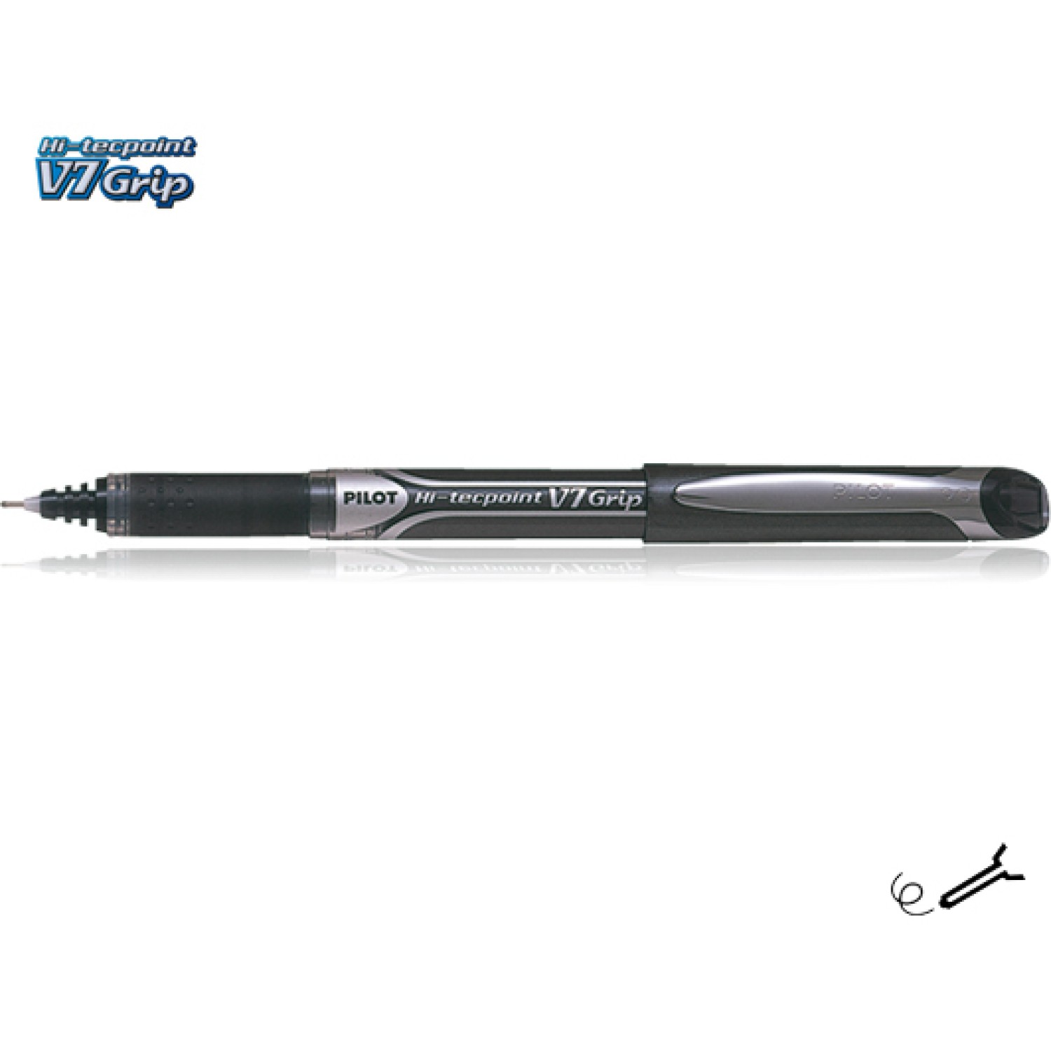 PILOT ΣΤΥΛΟ ΥΓΡΗΣ ΜΕΛΑΝΗΣ HI-TECPOINT V7 GRIP 0.7mm