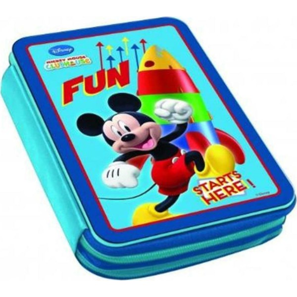 Διακάκης Mickey Mouse 0560880 Blue Κασετίνα Μεταλλική με 2 Θήκες